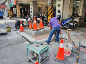 中和莒光路移除36根電線桿 瑞穗里里長陳美華表示：造福周圍3萬居民